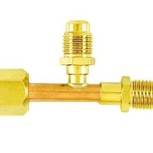 CD9601/2 - TEE FITTING ([1] 1/4F to [2] 1/4M) (PACK OF 2)