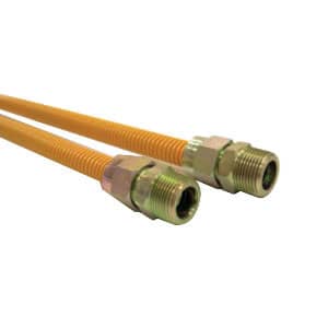 EFGC-012-YE-1010-36 - GAS PIPE (1/2 x 36, YELLOW, FLEX)