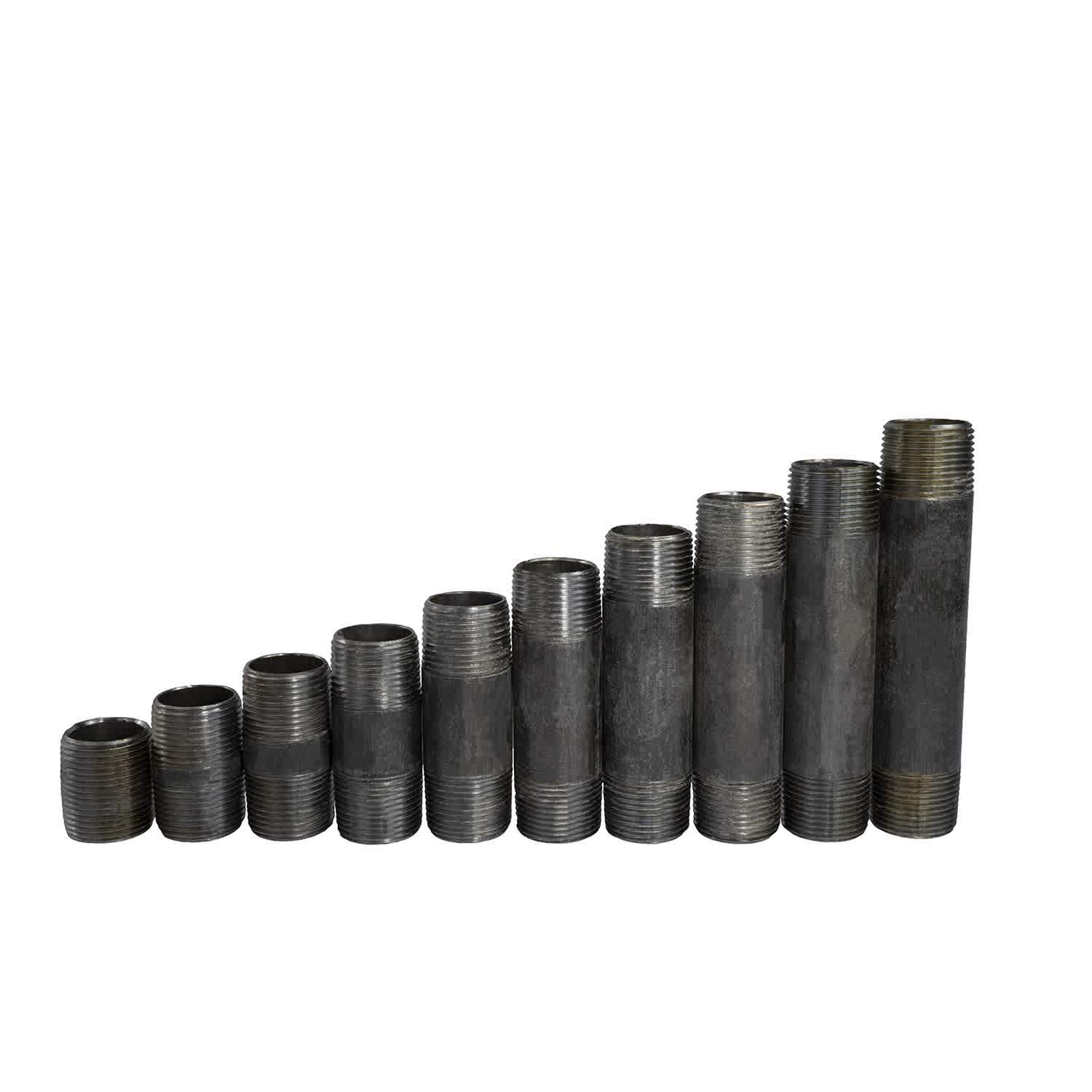 1/2BP8 - BLACK STEEL GAS PIPE (1/2 x 8 NIPPLE)