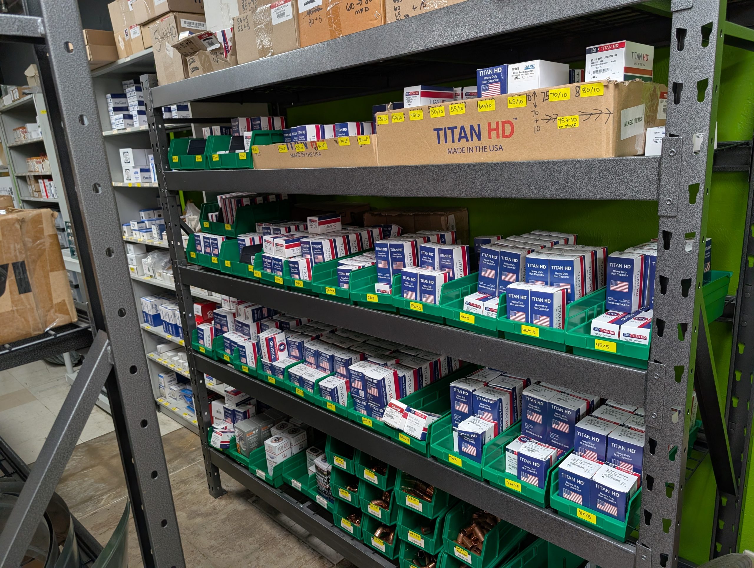 Capacitors On Shelf Inventory