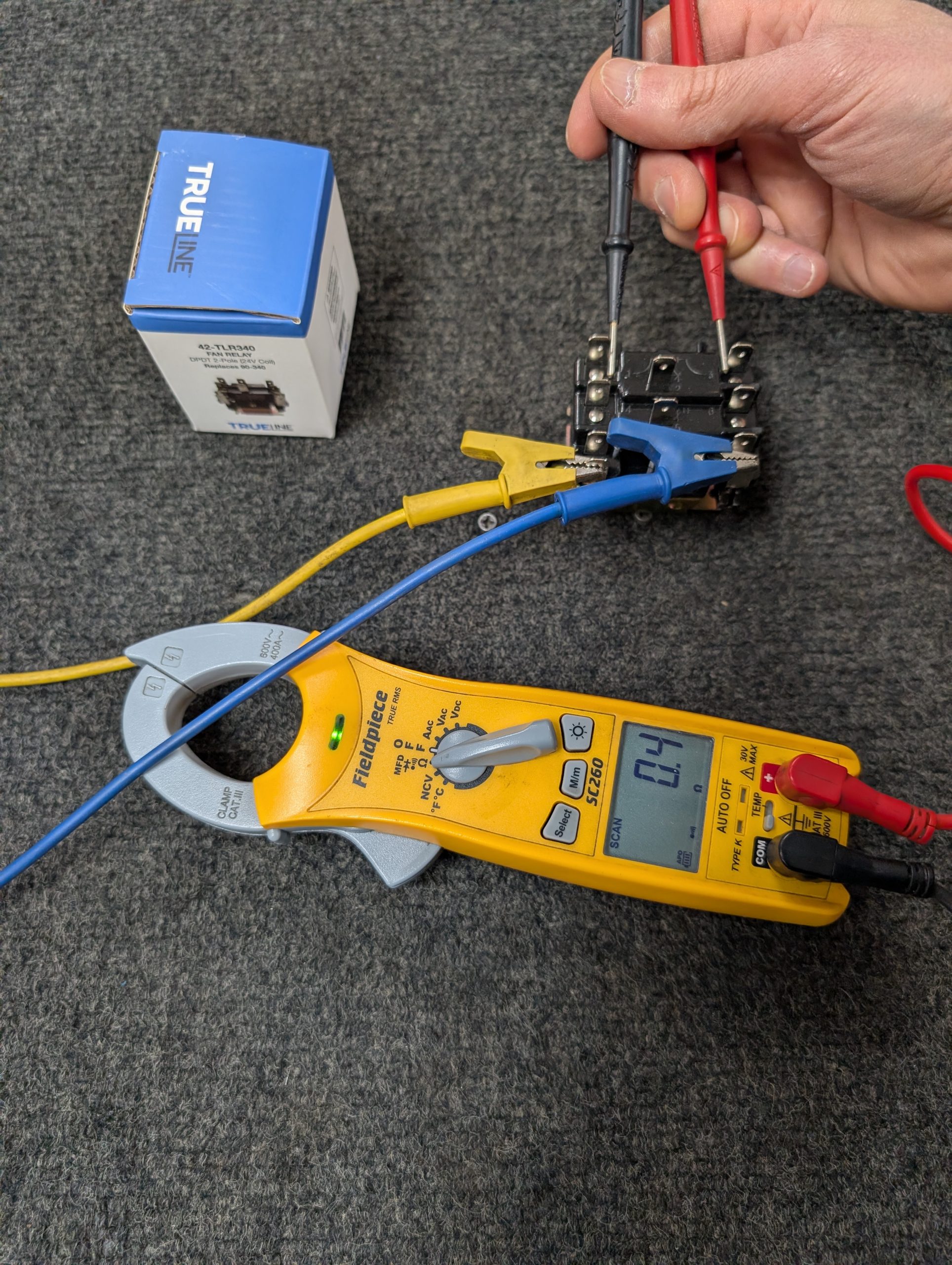 Testing Fan Relay With Volt Meter