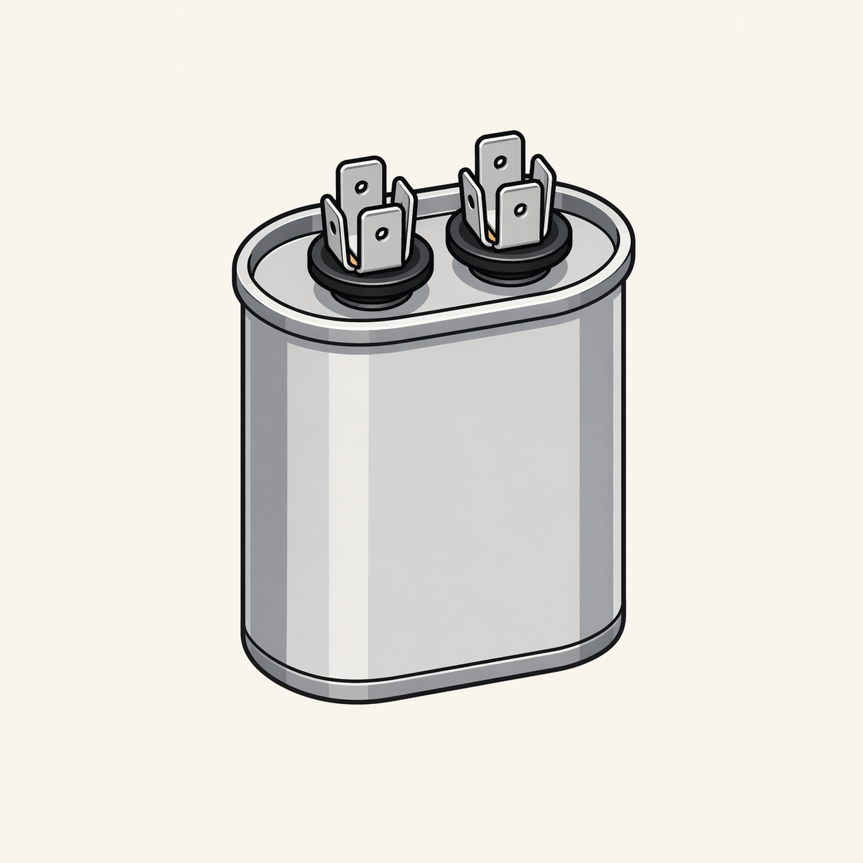 AC dual run capacitor