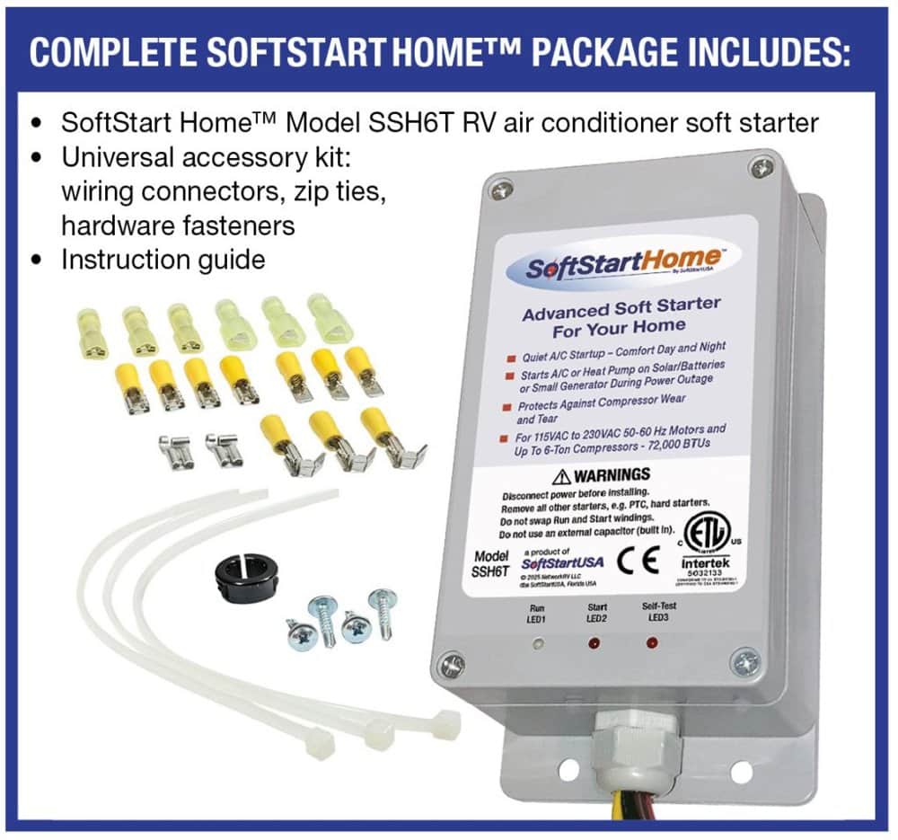 SSH6T - SOFT START KIT (UP TO 6 TON)