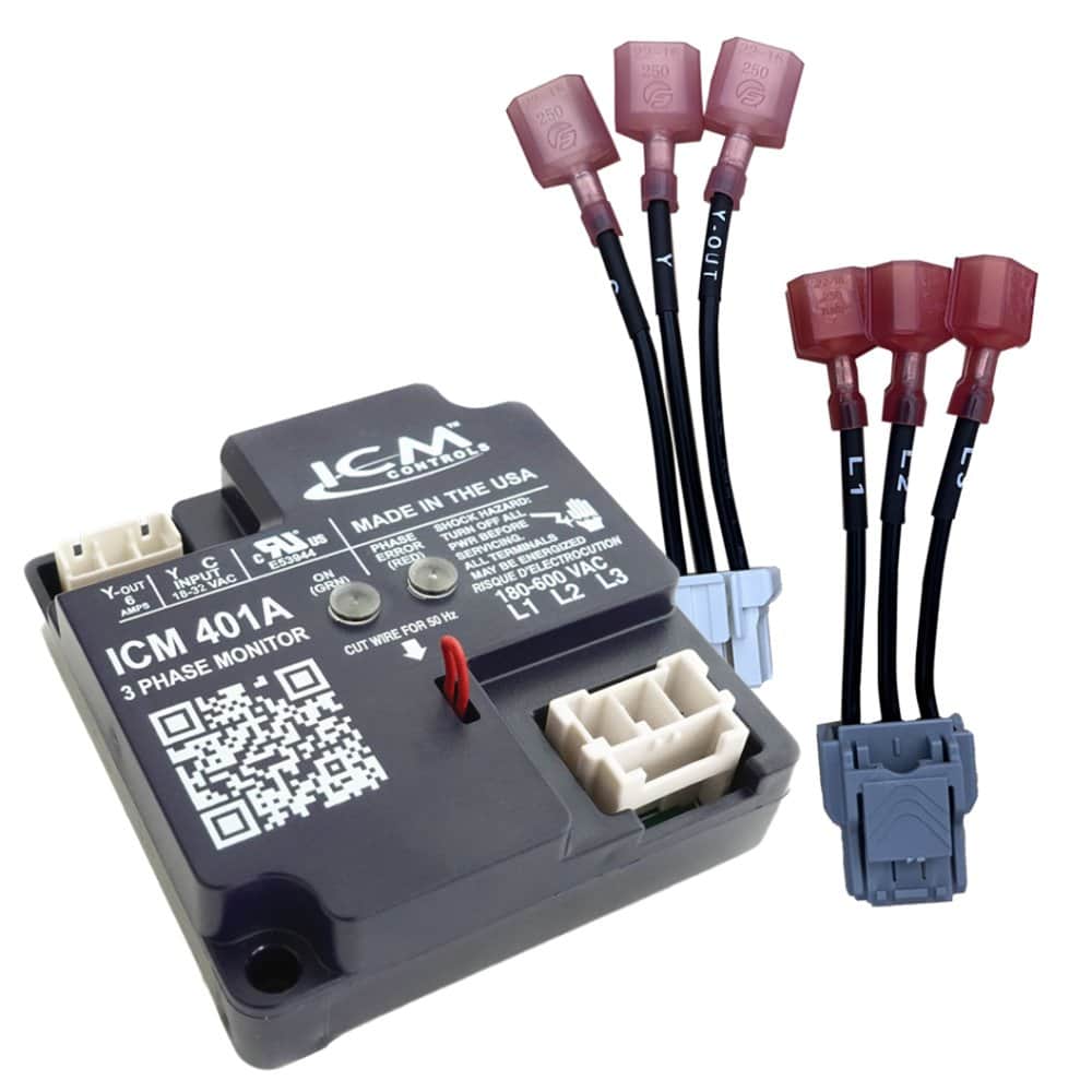 ICM401A - PHASE LOSS AND REVERSAL MOTOR PROTECTOR (LOW CONTROL VOLTAGE)
