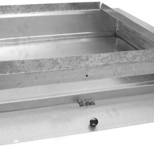 Galvanized return air filter rack with hinged access door